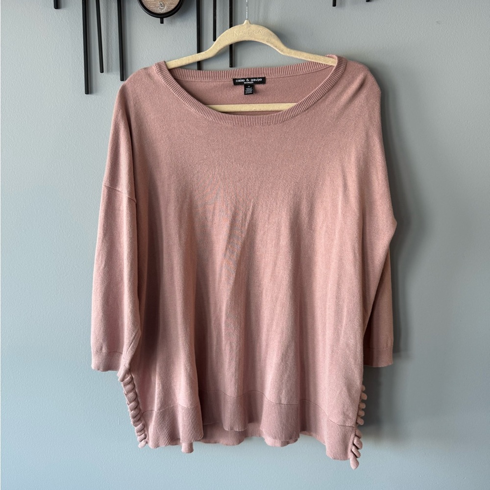Eileen Fisher Relaxed Crewneck Sweater - Dusty Rose